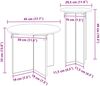 vidaXL Beistelltisch-Set 2 pcs Graues Sonoma Holzwerkstoff 8001034 Bild 5