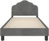 vidaXL Kinderbettgestell mit Kopfteil Dunkelgrau 90 x 200 cm Samt 42010958 Bild 5