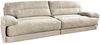 KAWOLA Sofa CINE XXL-Sofa 3-Sitzer Cord cremeweiß 84 x 106 x 284 cm Bild 3