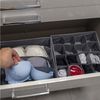 Intirilife Aufbewahrungsbox (Set, 6 St, 2x4-Fach Boxen 33 x 26 x 11, 6x16-Fach Boxen 28.5 x 26 x 11 cm), Ordnungssystem Organizer Set für Schubladen aus Vlies für Unterwäsche Bild 4