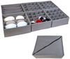 Intirilife Aufbewahrungsbox (Set, 6 St, 2x4-Fach Boxen 33 x 26 x 11, 6x16-Fach Boxen 28.5 x 26 x 11 cm), Ordnungssystem Organizer Set für Schubladen aus Vlies für Unterwäsche Bild 2