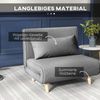 MODFU Schlafsofa Klappsofa,Einzelsofa mit verstellbarer Rückenlehne, Kompaktes Schlafsofa mit verstellbarer Rückenlehne – skandinavisches Einzelsofa für Wohnzimmer & Gästezimmer, langlebig, platzsparend, bis 350 kg Belastbarkeit, mit Relaxfunktion Bild 5