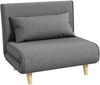 MODFU Schlafsofa Klappsofa,Einzelsofa mit verstellbarer Rückenlehne, Kompaktes Schlafsofa mit verstellbarer Rückenlehne – skandinavisches Einzelsofa für Wohnzimmer & Gästezimmer, langlebig, platzsparend, bis 350 kg Belastbarkeit, mit Relaxfunktion Bild 2