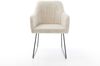 Esszimmerstuhl Greg-Flex Cord Beige Kufengestell Schwarz Taschenfederkern Bild 2