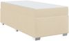 vidaXL Bettrahmen mit Matratze Creme 90 x 190 cm Stoff 3399157 Bild 2