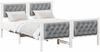 vidaXL Bettrahmen Hellgrau 140 x 190 cm Massives Kiefernholz 3394297 Bild 3
