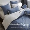 SOULFUL Bettwäsche 135x200 Set - Baumwolle Denim Blue Stone Washed Bild 2