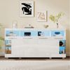 MODFU Sideboard im industriellen Stil (Beistelltisch Kommode, Anrichte, 1 St, 9 Fächern), mit LED Licht Bild 4