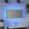 vidaXL Spiegel mit Spiegel Altholz 80 x 37 cm Glas und engineered Holz 863306 Bild 4