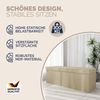 CASARIA® Faltbare Sitztruhe mit Stauraum Leinenoptik Beige XL Bild 3