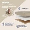 CASARIA® Faltbare Sitztruhe mit Stauraum Leinenoptik Beige XL Bild 4