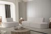 Sofa Designersofa 2-Sitzer MILOT in Stoff Ascot Bukla Beige Bild 2
