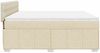 vidaXL Boxspringbett mit Matratze Creme 180x200 cm Stoff 3287159 Bild 5