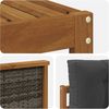vidaXL Outdoor-Sofagarnitur mit Kissen 8 pcs Natur und Anthrazit 3382400 Bild 5