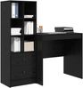 vidaXL Schreibtisch mit Schubladen 2 pcs Schwarz Eichen-Optik 3337354 Bild 3