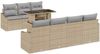 vidaXL Gartensofa-set mit Kissen 8 pcs Beige und Hellgrau Poly-Rattan 3348946 Bild 2