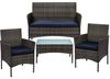 STILISTA® Lounge Set 4tlg. Polyrattan grau Bild 4
