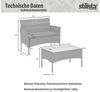 STILISTA® Lounge Set 4tlg. Polyrattan grau Bild 3