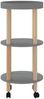 vidaXL Servierwagen 3 Etagen Grau 38x38x82cm Holzwerkstoff Kiefernholz 345602 Bild 4
