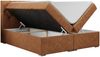 Boxspringbett, Bett, Polsterbett, zwei Bettkästen - ALDA - 160x200cm - Orange Stoff - H3 Bild 4