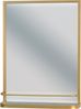 Schöner Wandspiegel aus Metall, mit Ablage, gold Bild 1