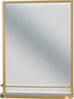 Schöner Wandspiegel aus Metall, mit Ablage, gold Bild 3