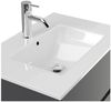 Badmöbel Set Taifun 4tlg. 70cm mit LED Spiegel 3er Boxen & Hochschrank Grafit : Grafit Bild 3