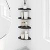 vidaXL Schwebendes Regal mit Regal 4 pcs Schwarz 18 x 18 x 2 cm 8004087 Bild 4