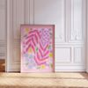 Palmenblatt Poster · Geschenkidee · Abstrakte Bunte Blumen · Florale Illustration im Modernen Minimal Stil · Print ohne Rahmen - 60x90cm Bild 4