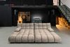 KAWOLA Big Sofa VIVIEN Velvet sand 85 x 178 x 296 cm Bild 4