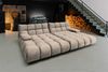 KAWOLA Big Sofa VIVIEN Velvet sand 85 x 178 x 296 cm Bild 2