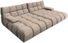 KAWOLA Big Sofa VIVIEN Velvet sand 85 x 178 x 296 cm Bild 3