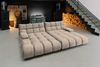 KAWOLA Big Sofa VIVIEN Velvet sand 85 x 178 x 296 cm Bild 5