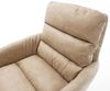 Esszimmerstuhl Abelia-Flex mit Armlehnen Mikrofaser Beige Vintage Kreuzgestell breit Edelstahl Bild 4