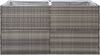 vidaXL Pflanzkübel Grau 157x80x80 cm Poly Rattan 319178 Bild 4