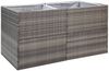 vidaXL Pflanzkübel Grau 157x80x80 cm Poly Rattan 319178 Bild 2