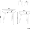 Tisch Set KHETUA Dunkler Holzfarbton Bild 2