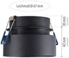 SSC-LUXon LED Aufbaustrahler Sudara LED Einbauspot schwarz 6W dimmbar 3CCT indirektes Licht Spot, Neutralweiß, Warmweiß, Tageslichtweiß Bild 3