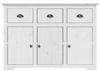 vidaXL Sideboard BODO Weiß 115,5x44x80 cm Massivholz Kiefer 355065 Bild 3