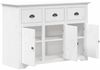 vidaXL Sideboard BODO Weiß 115,5x44x80 cm Massivholz Kiefer 355065 Bild 4
