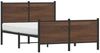 vidaXL Metallbett ohne Matratze Braun Eichen-Optik 120x200 cm 4007781 Bild 4