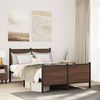 vidaXL Metallbett ohne Matratze Braun Eichen-Optik 120x200 cm 4007781 Bild 3