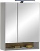 Badezimmer-Set >Denver< (2-tlg.) in grau matt / Evoke Eiche Dekor - 60x195x35 (BxHxT) Bild 5