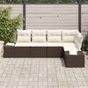 vidaXL Gartensofa-set 5 pcs Braun Poly-Rattan 3347058 Bild 3
