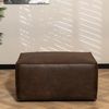 Bronx71 Leder Hocker Memphis rechteckig braun Bild 2