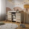 Wickelkommode Malia Cashmere/Artisan 133 x 98 cm XL mit 4 Schubladen Vitalispa Bild 3