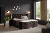 Boxspringbett Elektrisch Bett STEVE 180x200cm in Stoff Fresh Dunkelbraun Bild 1