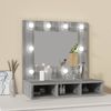 vidaXL Spiegelschrank mit LED Grau Sonoma 60x31,5x62 cm 820455 Bild 3