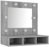 vidaXL Spiegelschrank mit LED Grau Sonoma 60x31,5x62 cm 820455 Bild 4