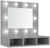 vidaXL Spiegelschrank mit LED Grau Sonoma 60x31,5x62 cm 820455 Bild 2